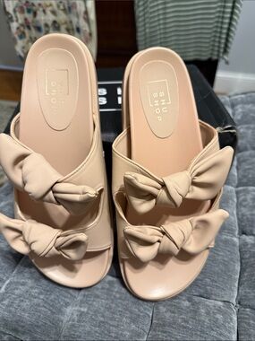 ShuShop Blush Knot Slide Sandals